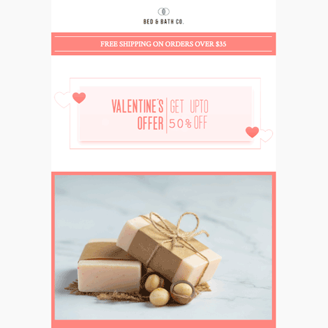 Valentine's Day Soft Color Block Simple Sale